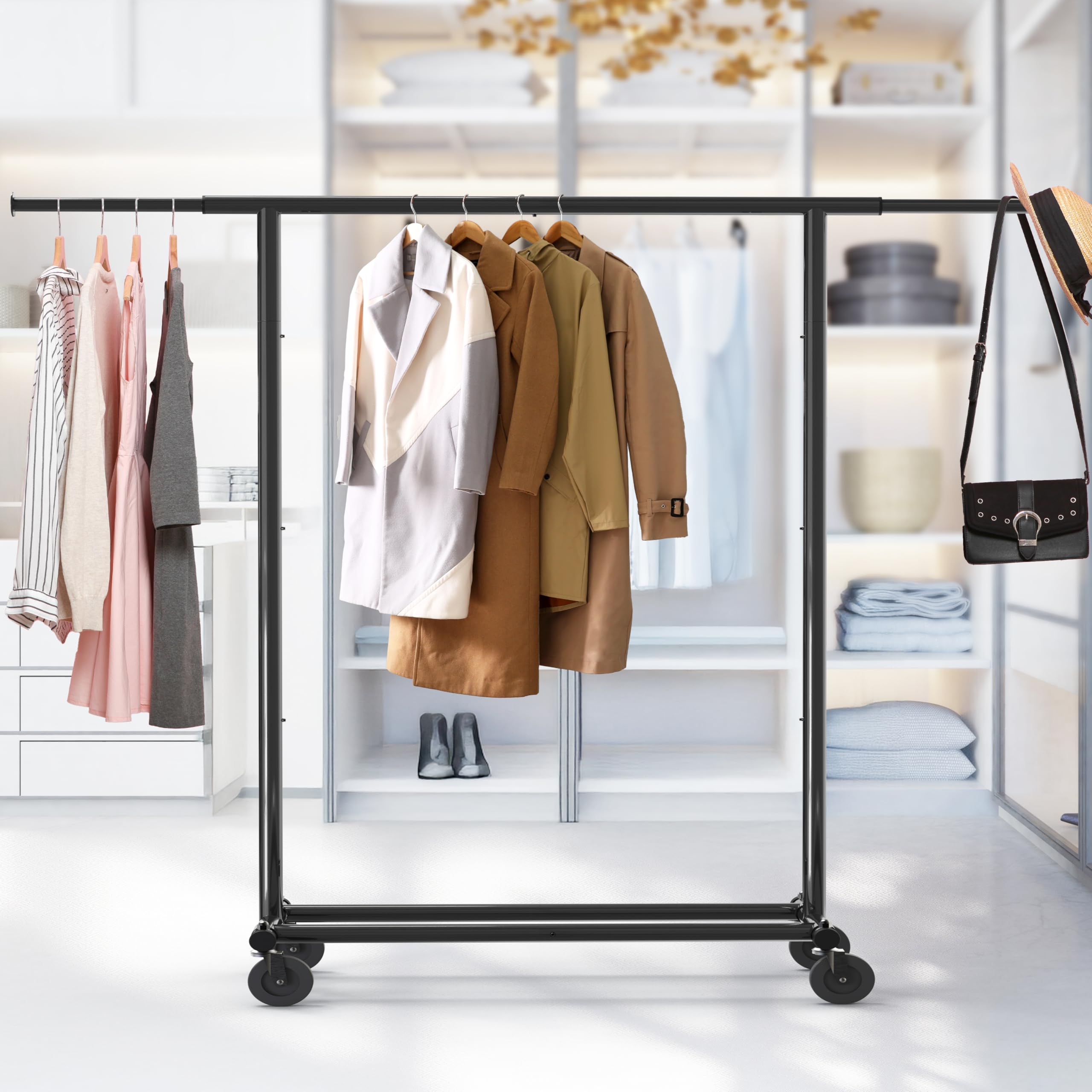 Simple Houseware collapsible design folds tightly for compact storage when not in use.