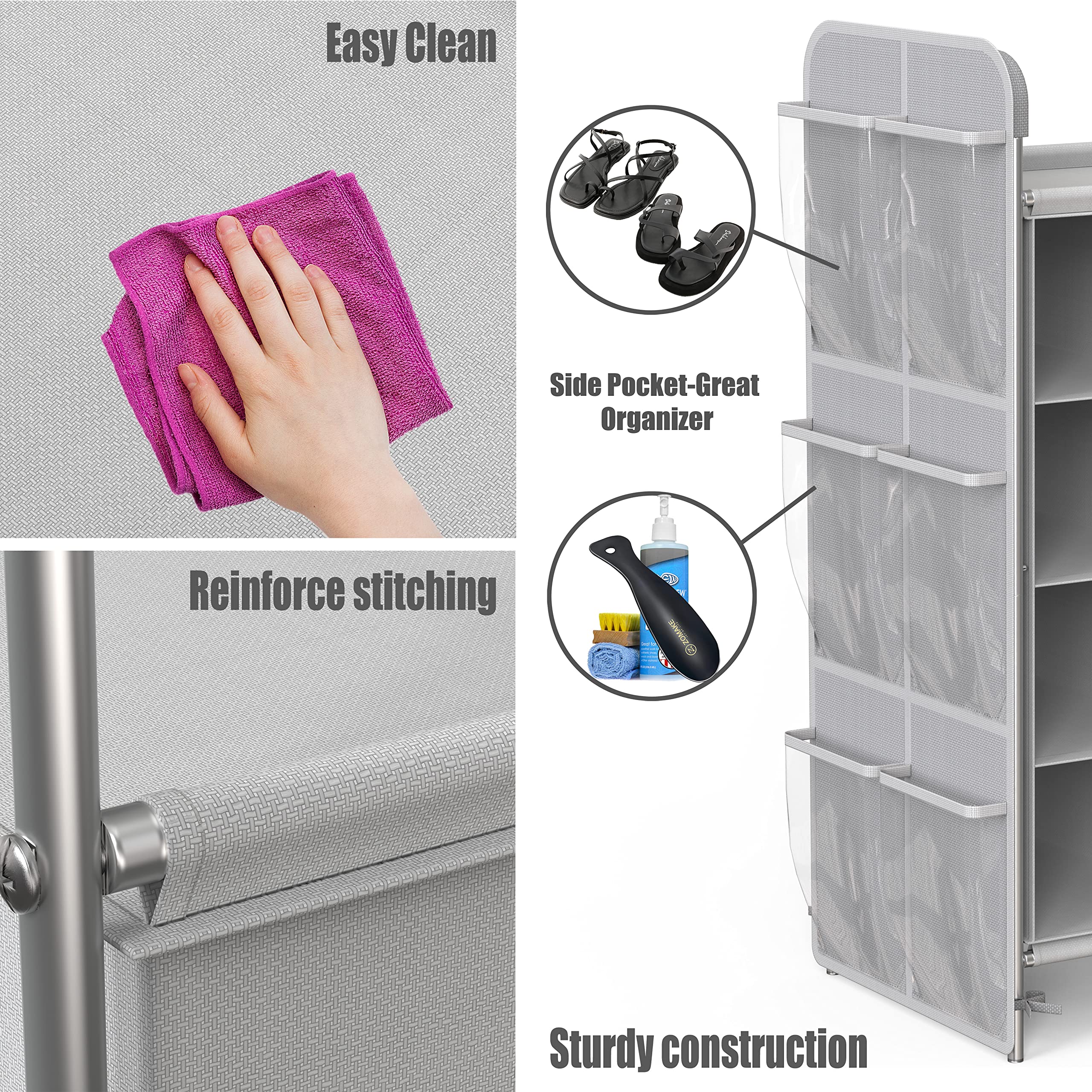 Simple Houseware compact footprint fits tight spaces.