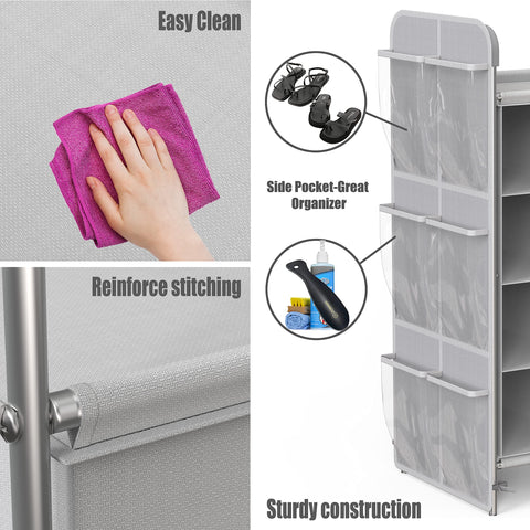 Simple Houseware compact footprint fits tight spaces.