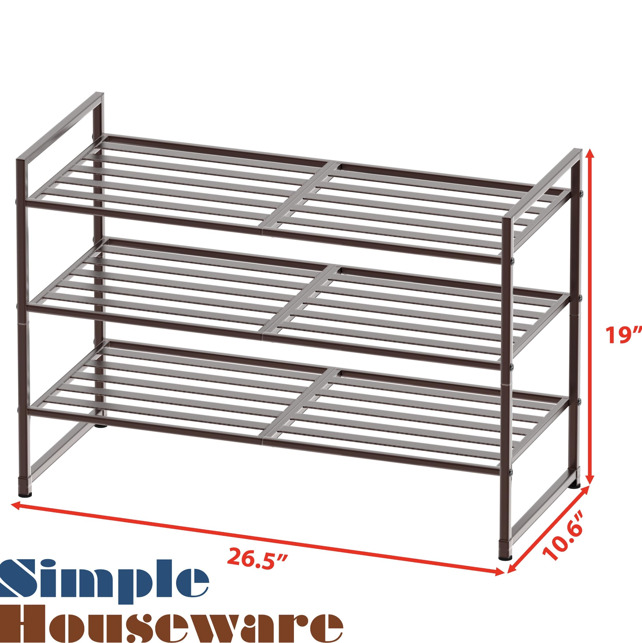 Dimensions 10.6 D x 26.5 W x 19 H fit compact spaces.