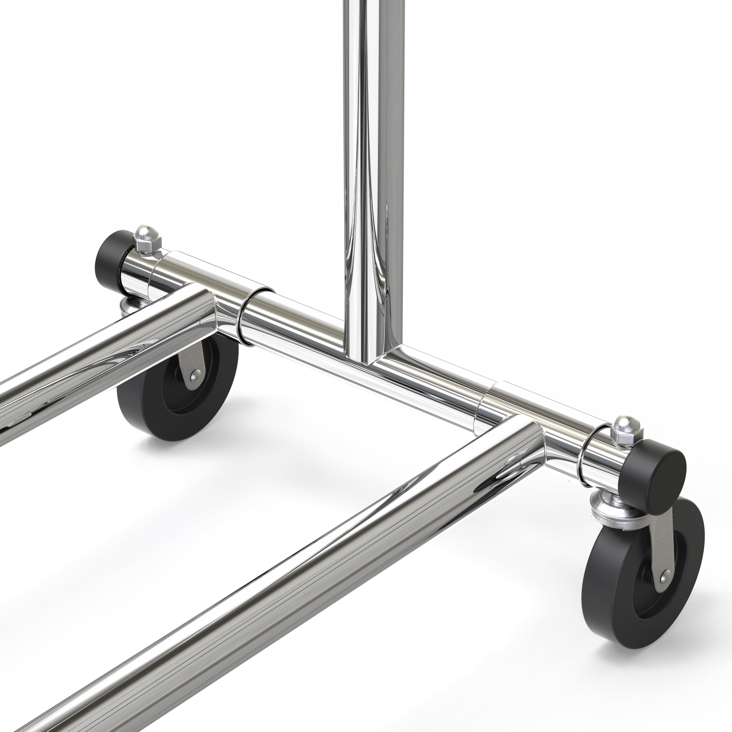 Sturdy 150 lb capacity supports heavy garments and bundles