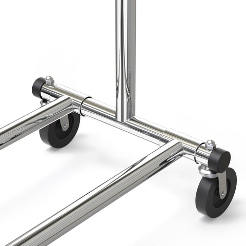 Sturdy 150 lb capacity supports heavy garments and bundles