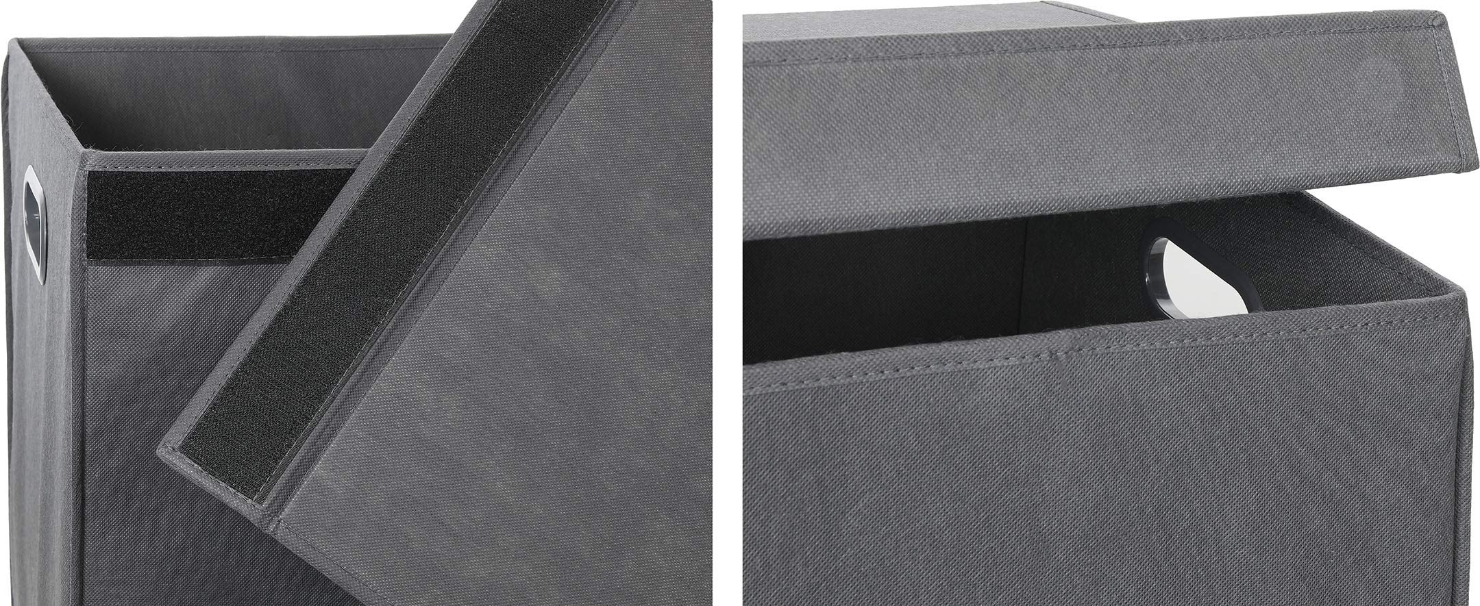 Simple Houseware 23l-13w-22-75h dimensions suit closet spaces.
