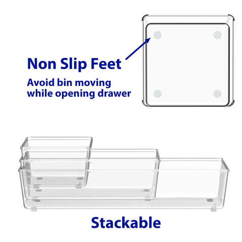 Simple Houseware small-bin keeps compact cosmetics upright and easily reachable