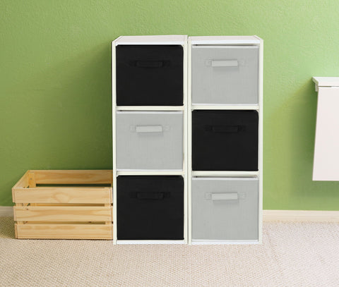 Bedroom shelf use shows 11-inch fit and easy pull-out with front handle.