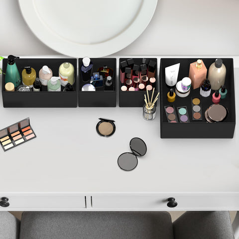Four sizes offer versatile storage for bras, scarves, socks.