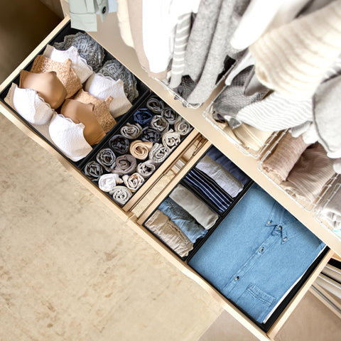 Non-woven fabric provides durable storage for garments.