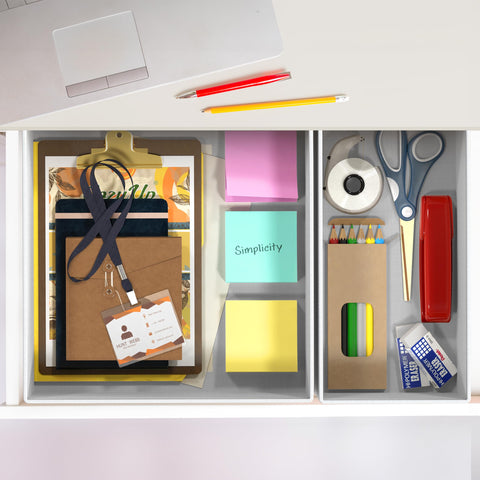 Simple Houseware foldable drawer organizer gray shows compact storage in small closets