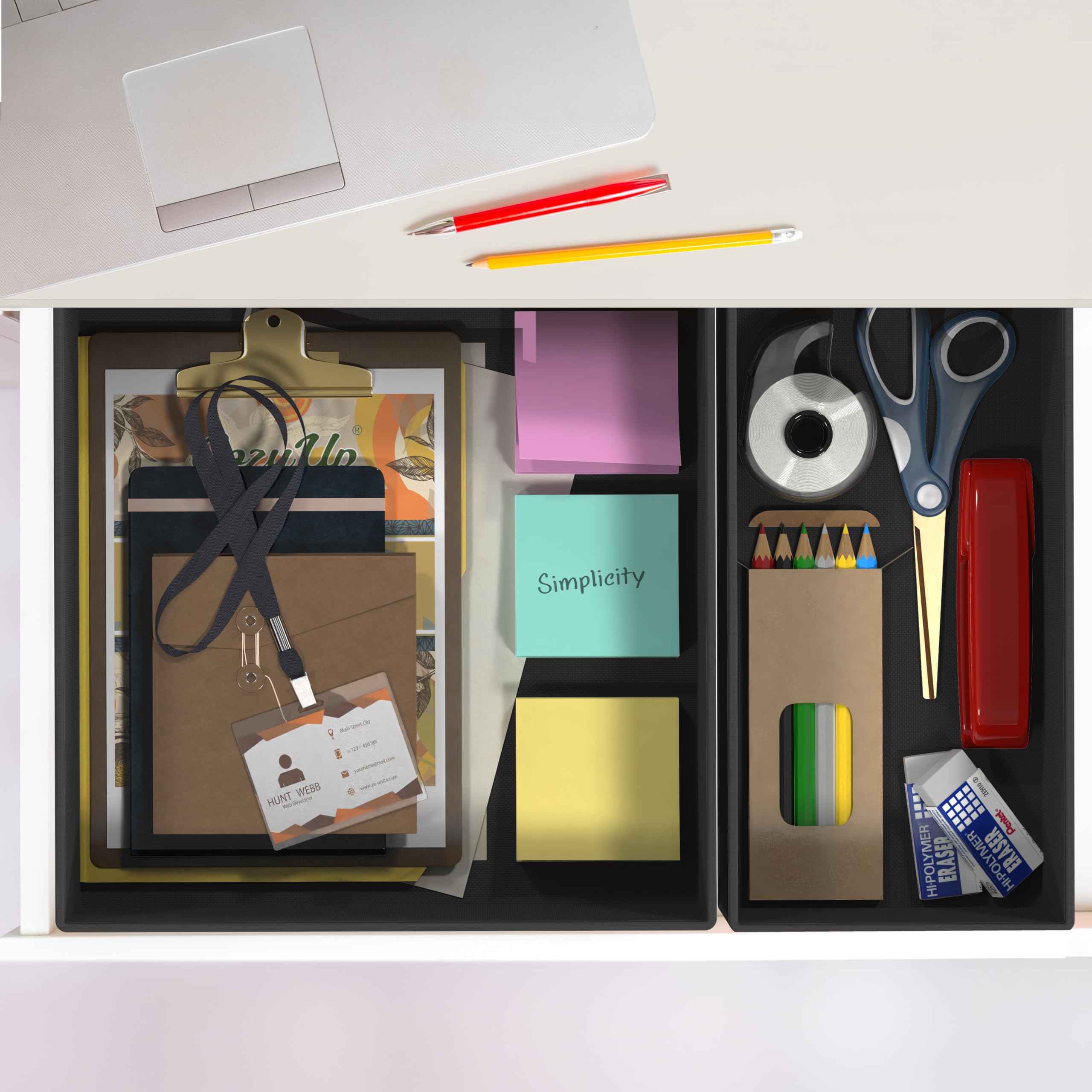 Uses in the closet to declutter lingerie and underwear.