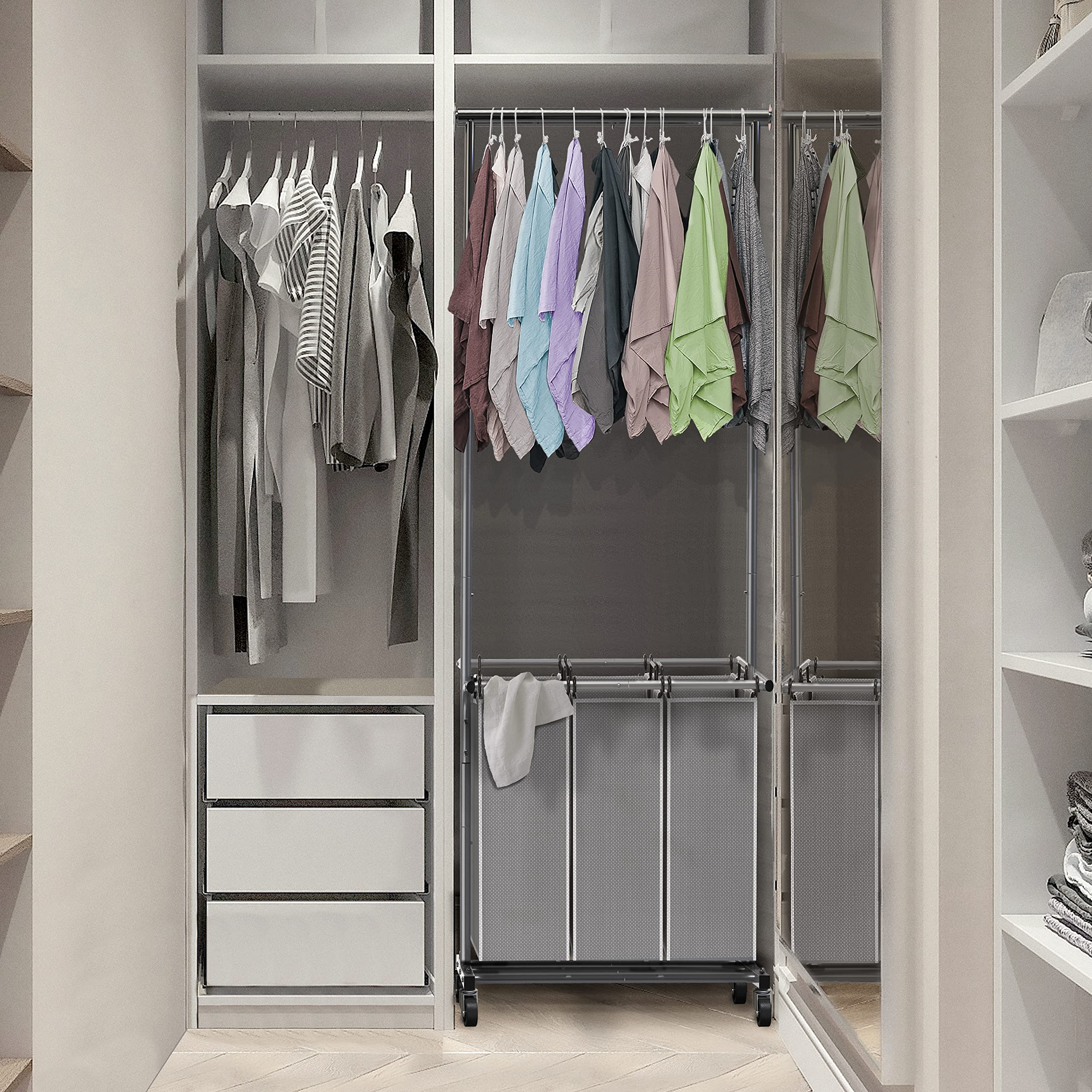 Simple Houseware full dimensions show tall storage without occupying extra space.