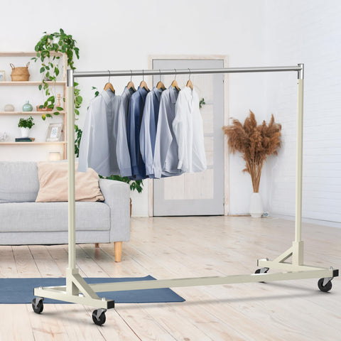 Simple Houseware garment rack with swivel casters for easy movement