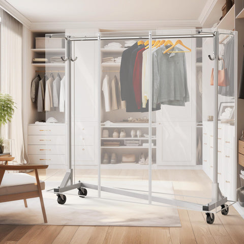 Simple Houseware garment rack with 500 lb capacity for bulky items.