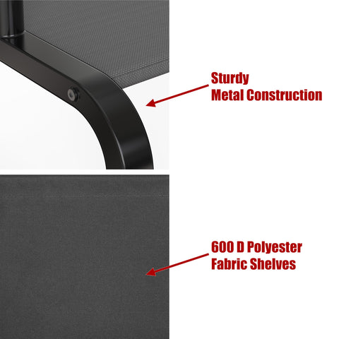 Simple Houseware garment rack hanger area closeup highlighting stopper feature for security