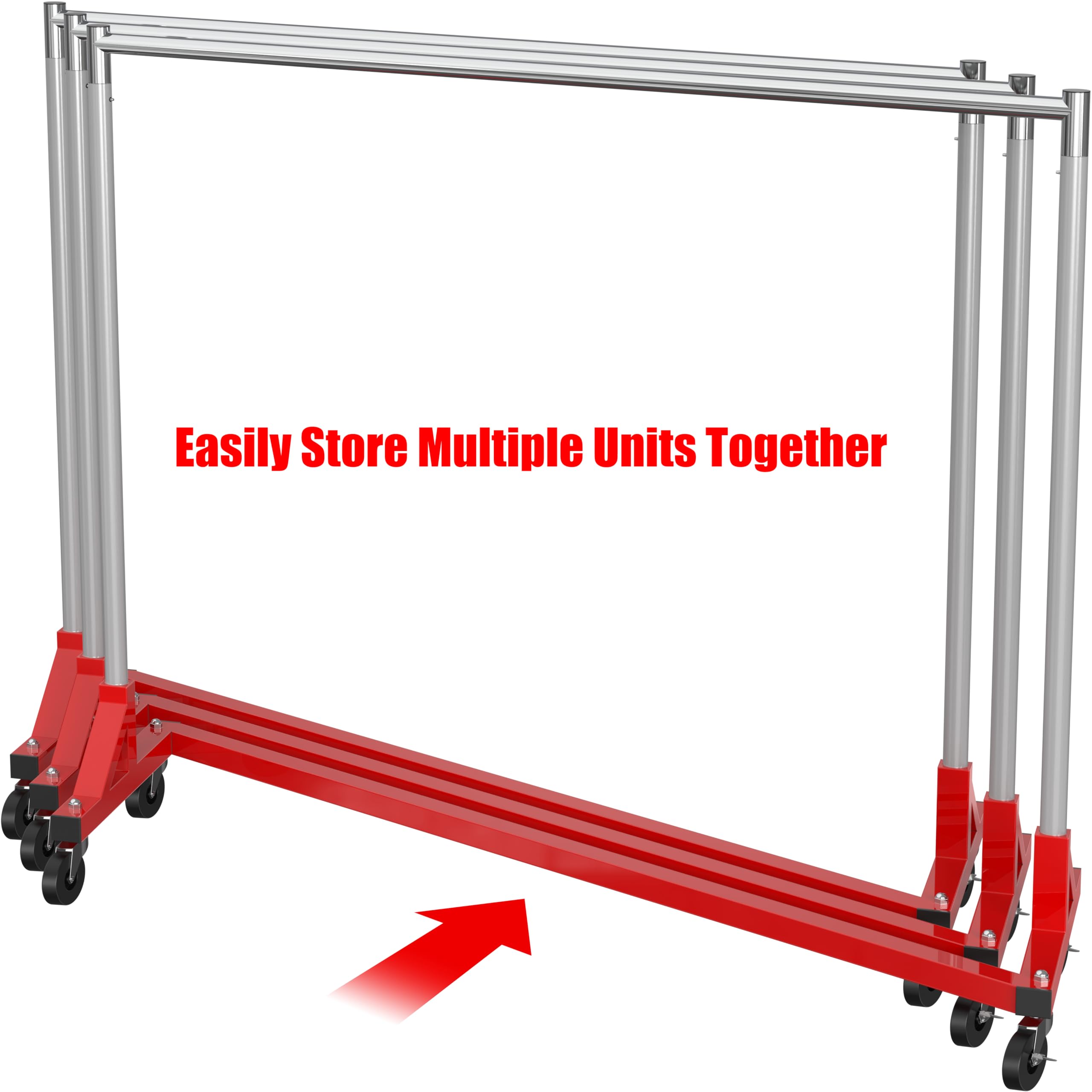 Simple Houseware garment rack with sturdy steel construction for lasting durability