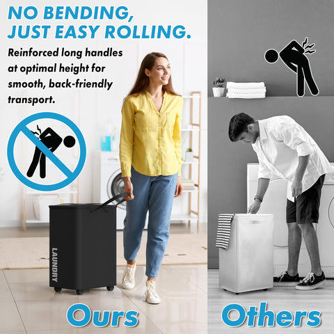 Simple Houseware durable 600D fabric plus 4 support rods maintains upright stability.