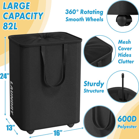 Simple Houseware mesh-cover design keeps clothes contained and tidy during transport.