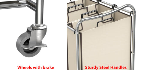Simple Houseware chrome-frame heavy-duty structure, sturdy and long-lasting