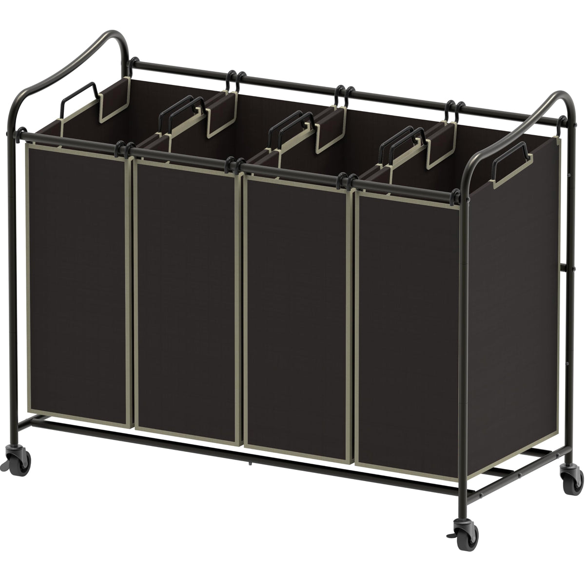 Simple Houseware frame: sturdy steel backbone for long-lasting laundry sorting.