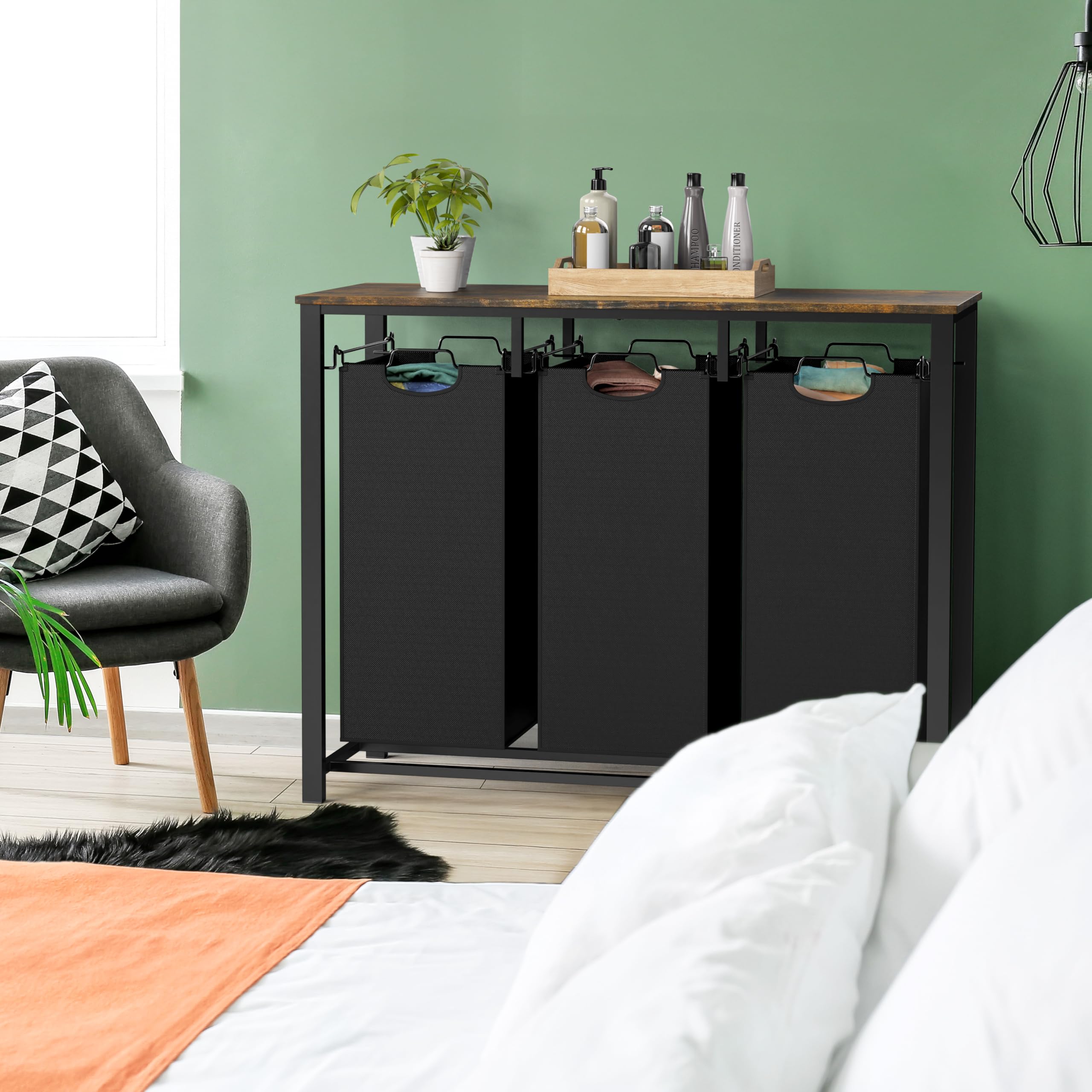 Compact 14 inch depth saves space in small laundry corners.