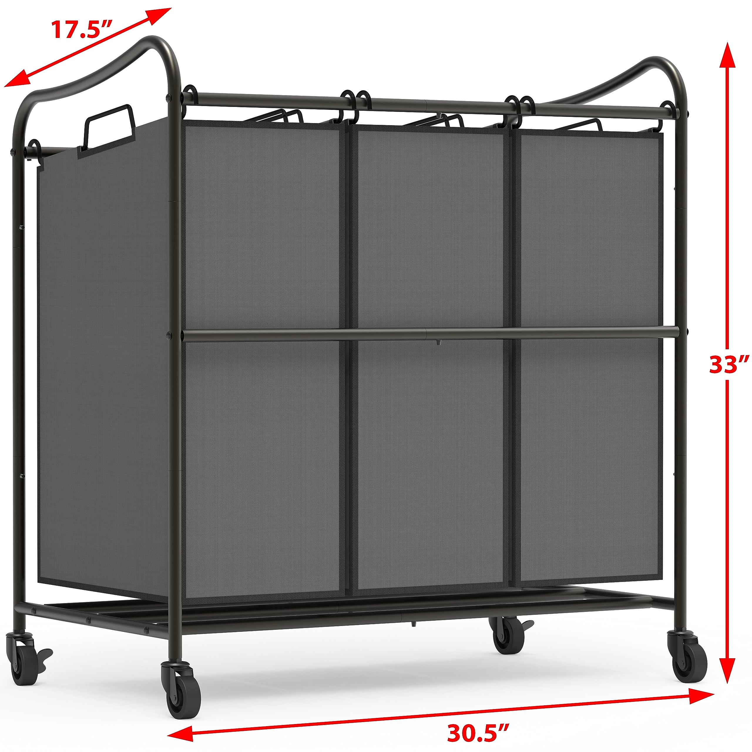 Simple Houseware removable bags enable easy sorting and transfer.