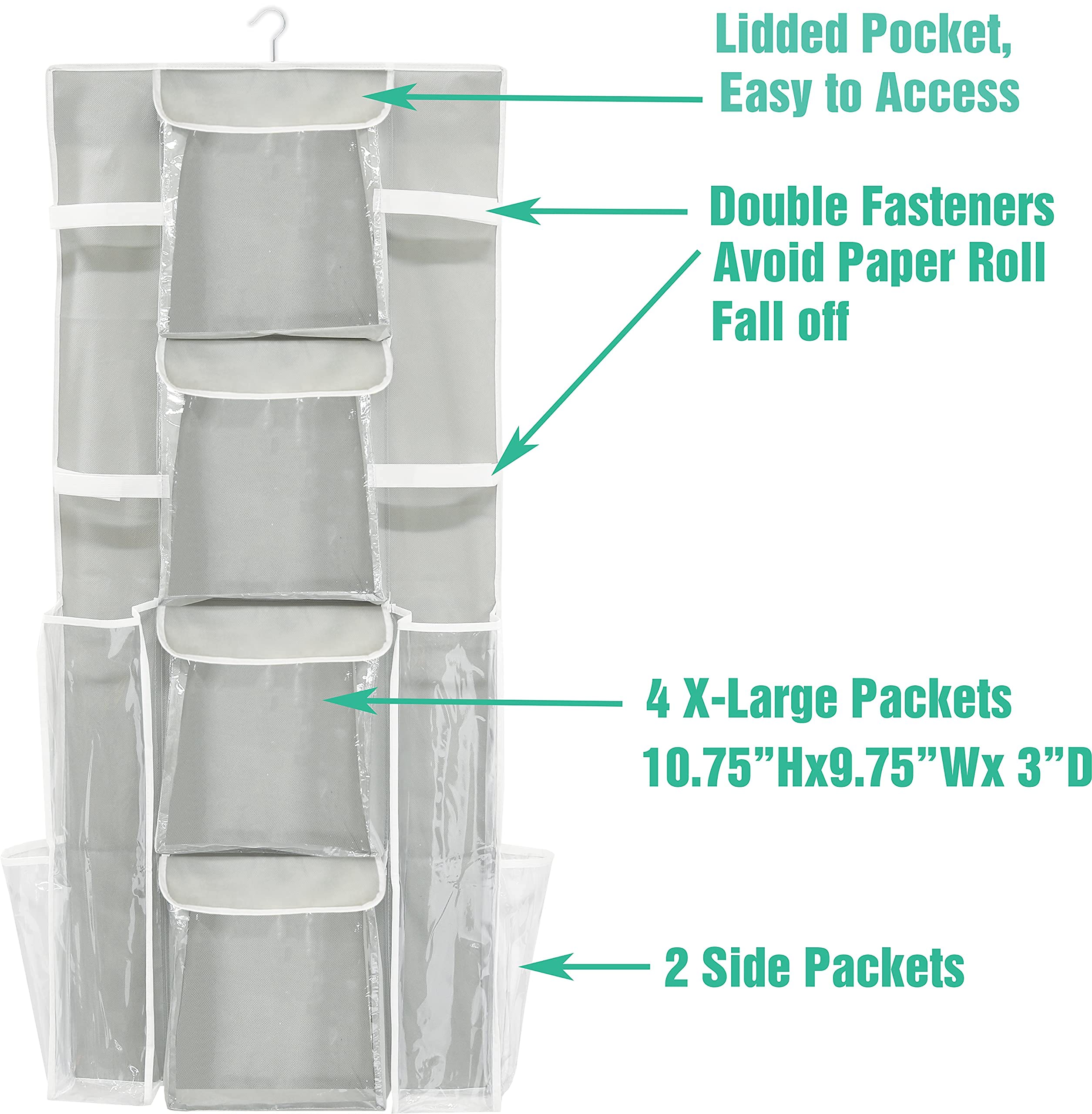 Simple Houseware versatile storage keeps craft and gift supplies organized.