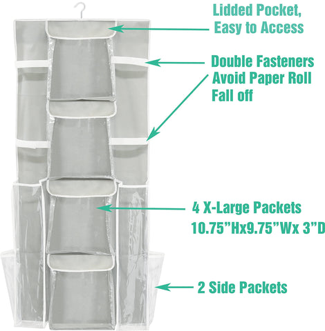 Simple Houseware versatile storage keeps craft and gift supplies organized.