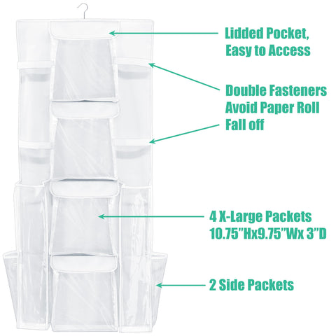 Simple Houseware three-pocket system facilitates size separation and tidy storage