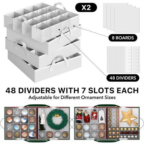 Simple Houseware ornament storage box sturdy cardboard outer shell maintains shape and durability