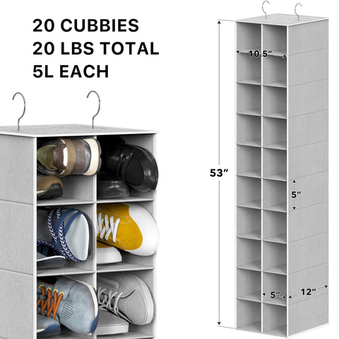 Simple Houseware reinforced dual-hook frame provides sturdy, sag-free closet storage.