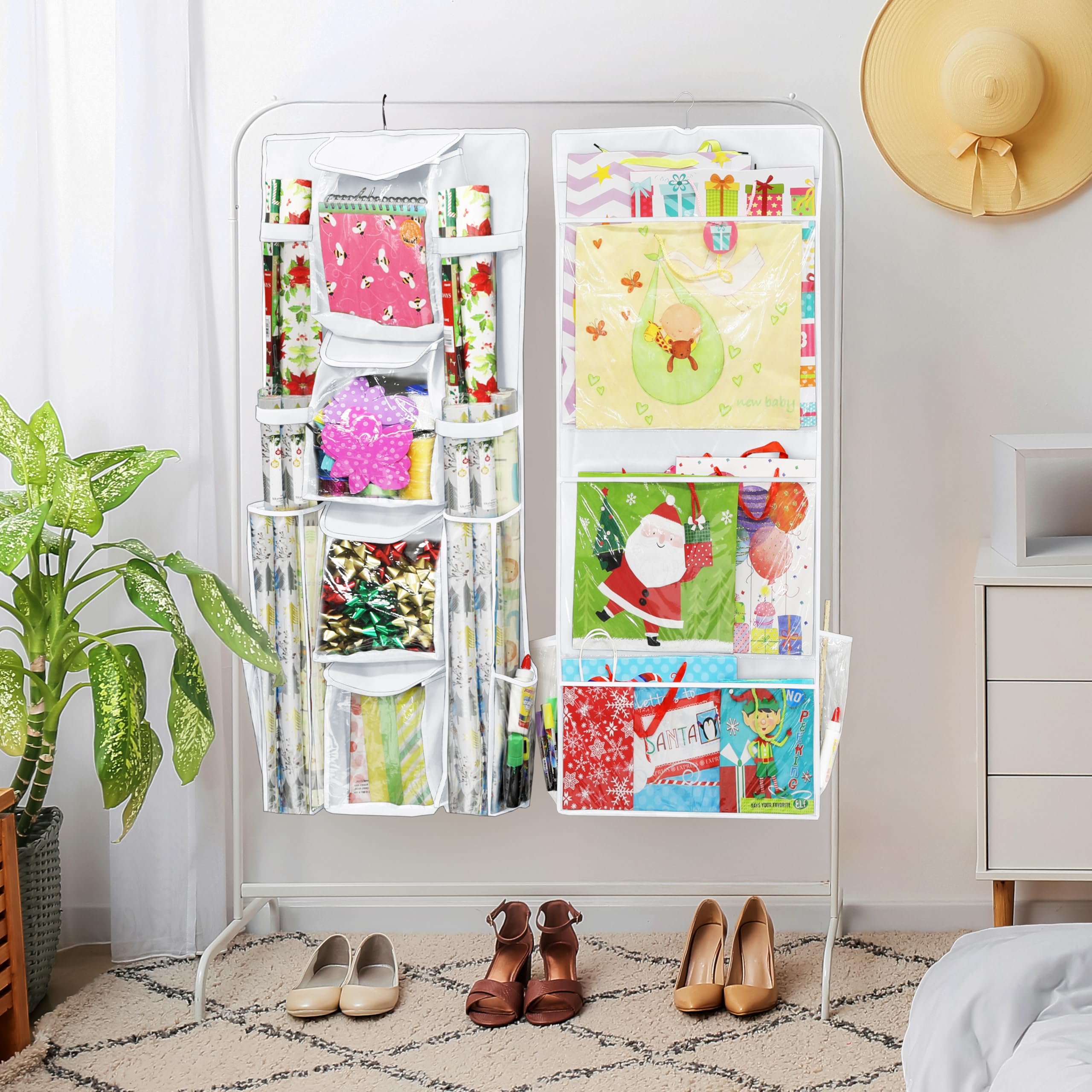 Simple Houseware reinforced pockets emphasize durable, long-term organization