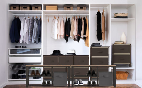 Simple Houseware seat with storage blends function and style.