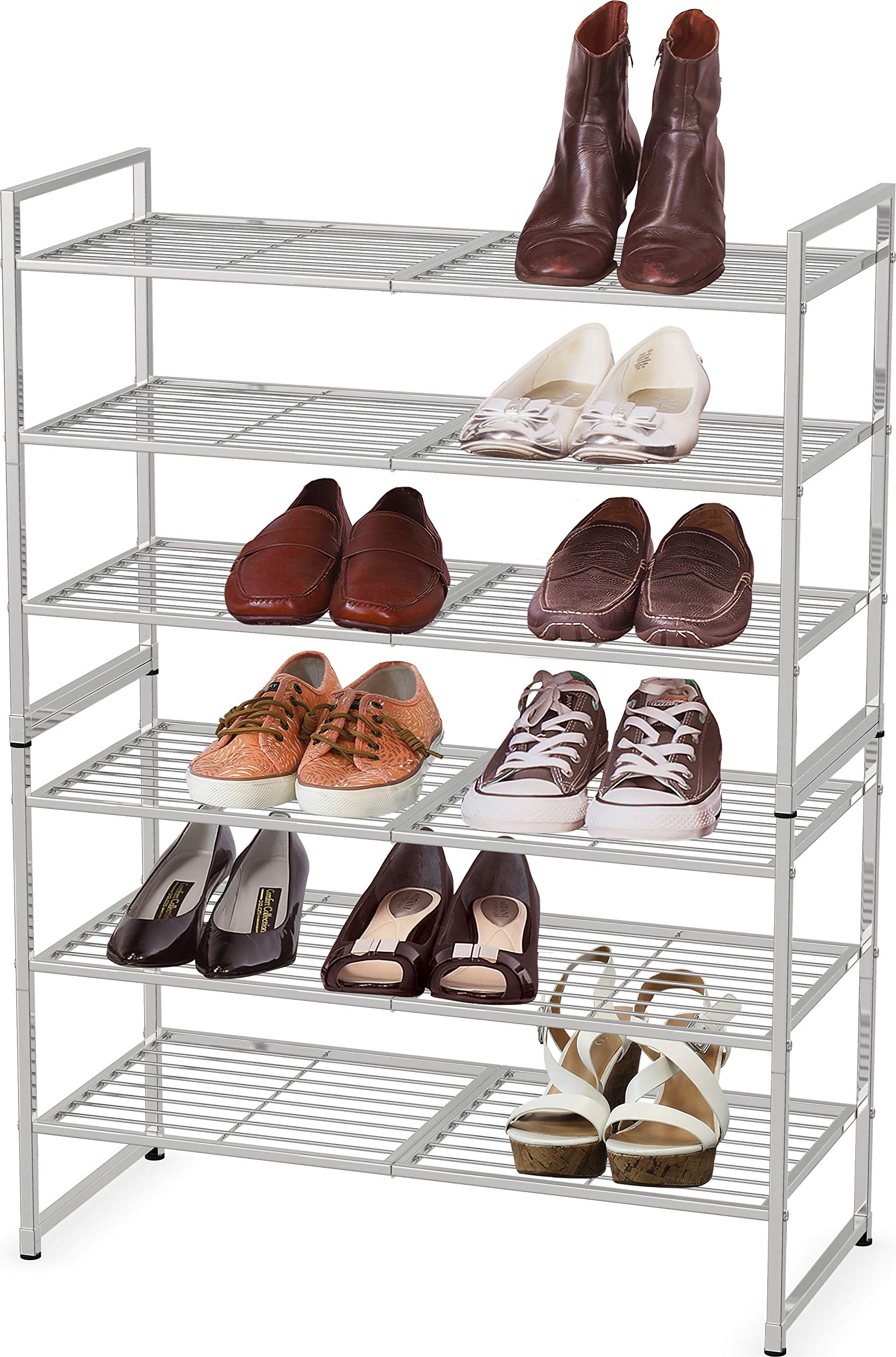 Simple Houseware metal frame in silver finish, durable daily use.