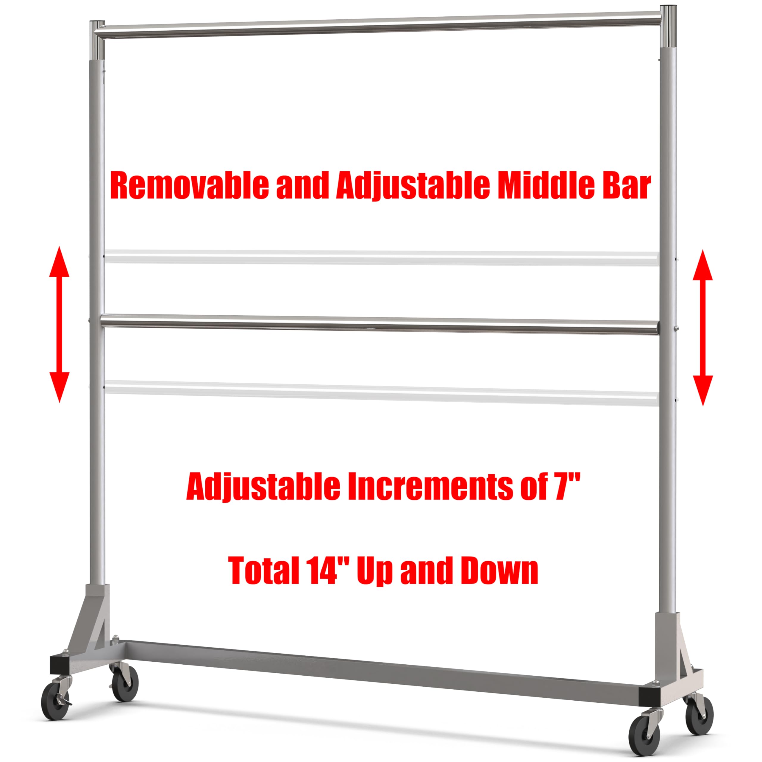 Simple Houseware silver metal finish gives a professional appearance