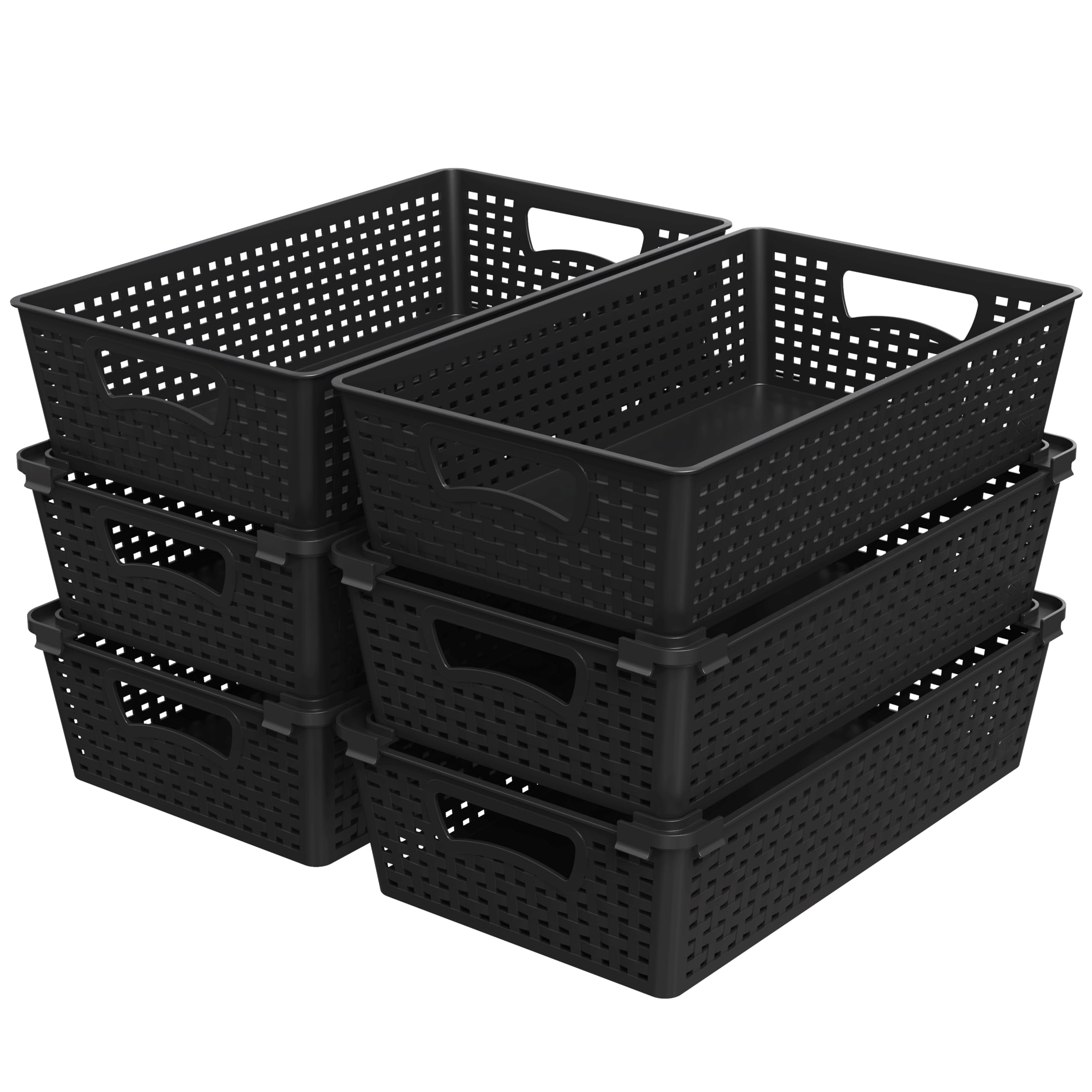 Simple Houseware basket organizer for kitchen storage with easy access.