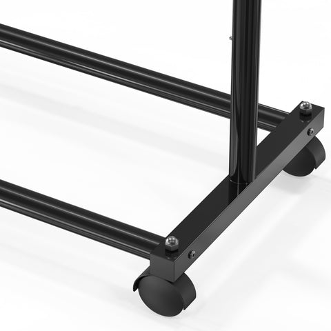 Simple Houseware rack in a dorm setting demonstrates portable storage.