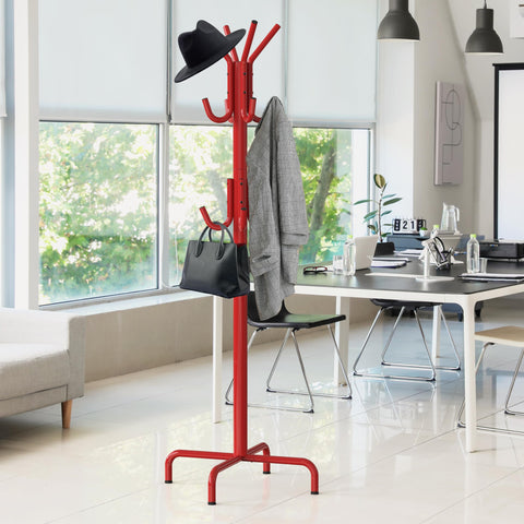 Simple Houseware coat rack is easy to assemble for quick setup.