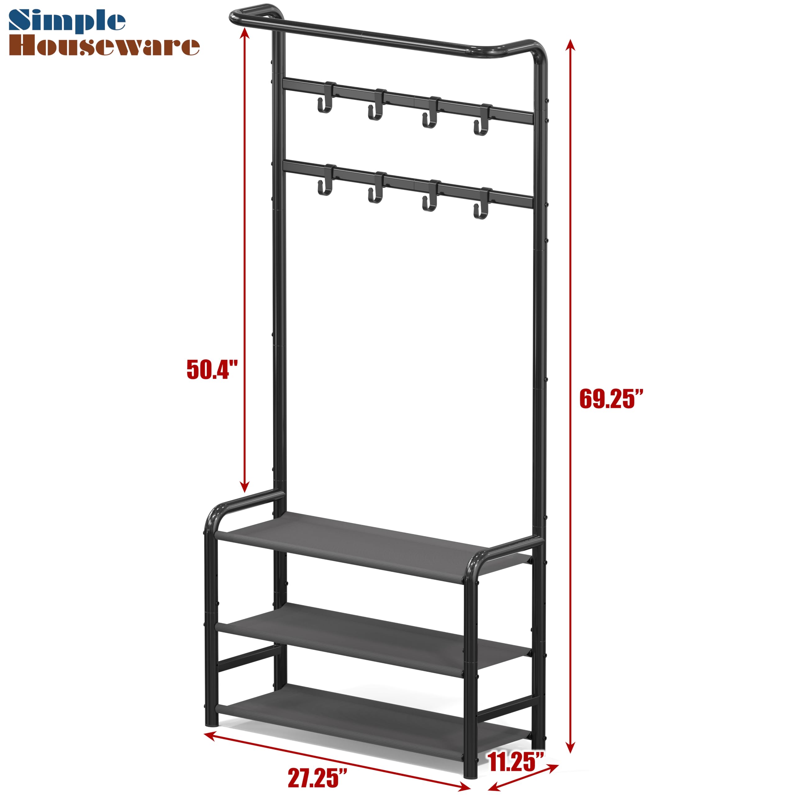 Simple Houseware sturdy daily-use design for entryways, bedrooms, and offices.