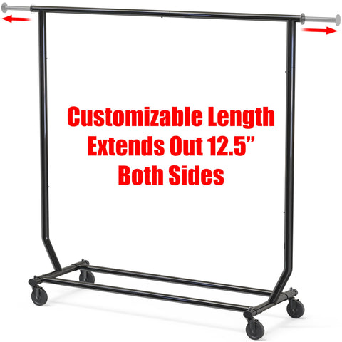 Simple Houseware Supreme garment rack collapsible design for easy storage.