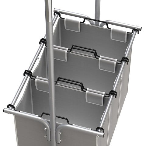 Simple Houseware swivel casters enable smooth, effortless movement.