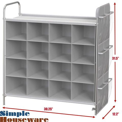 Simple Houseware versatile storage solution for closet, entry, or garage.