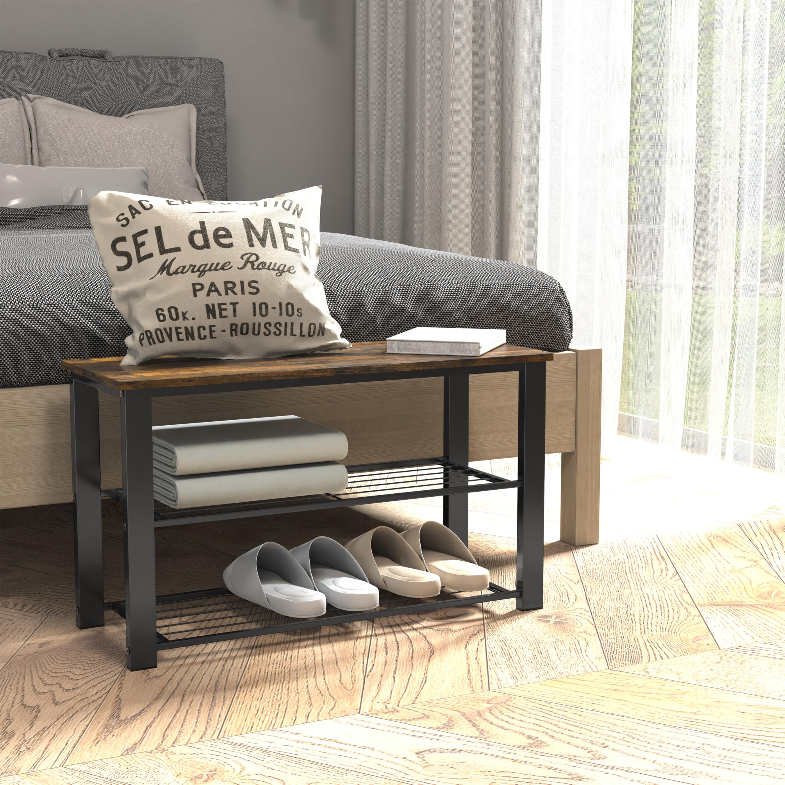 Compact 11.25 by 29 by 17 inches profile saves hallway space.