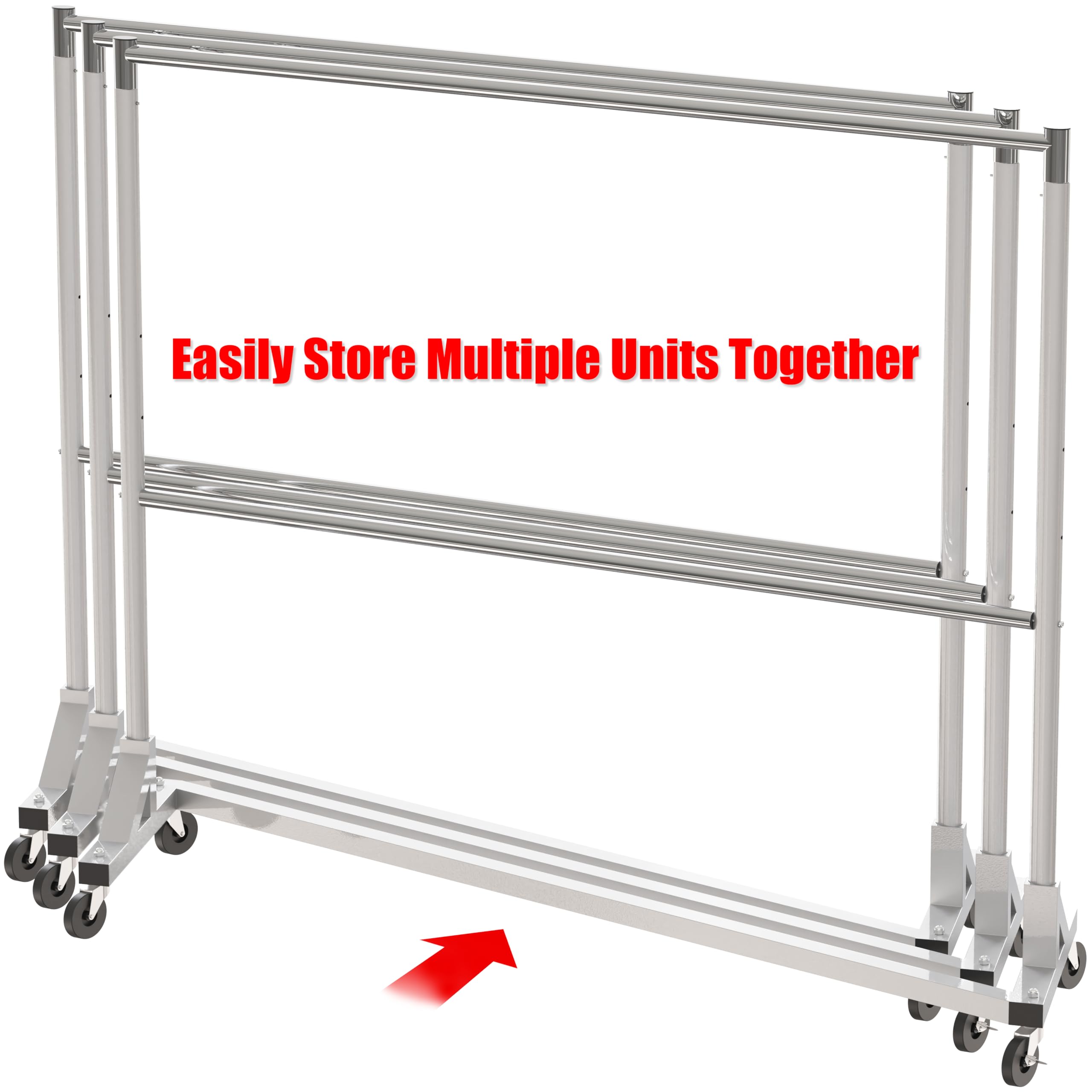 Simple Houseware Z-base nests with other racks to save space