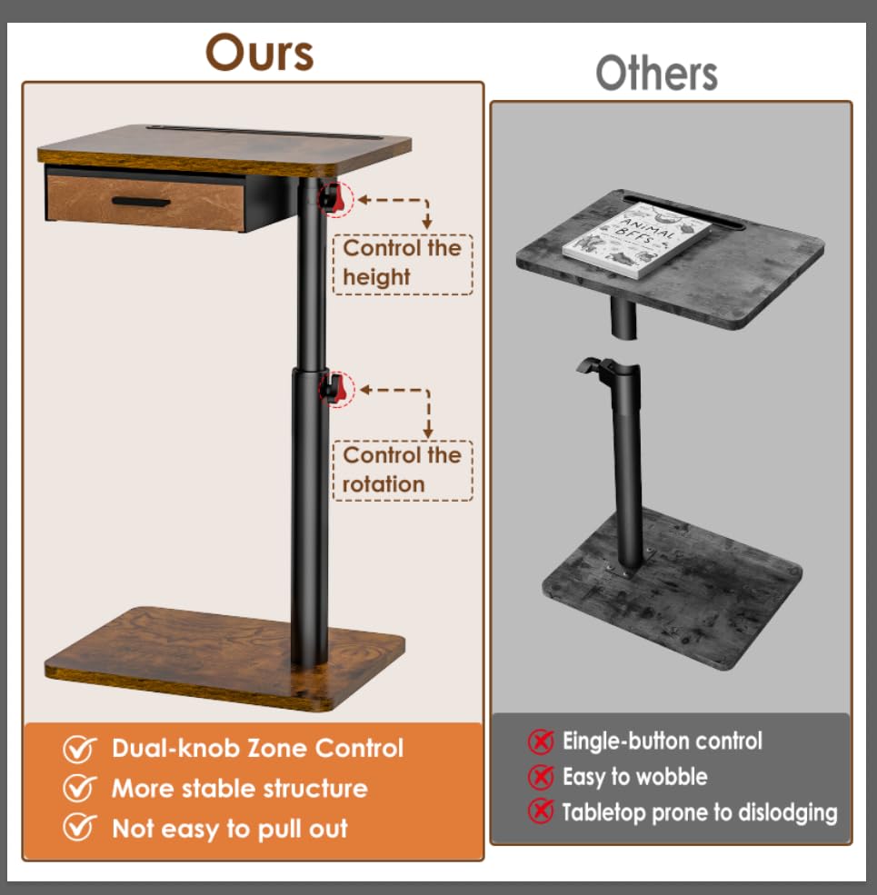 Simple Serenity bedside table ideal for bed and desk tasks