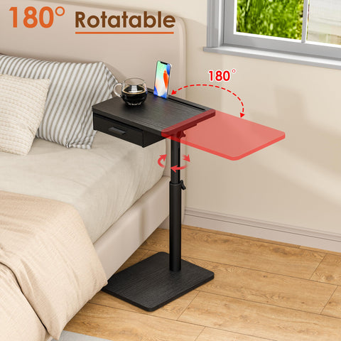 Simple Serenity embedded C-shape base provides a strong, floor-friendly couch table.