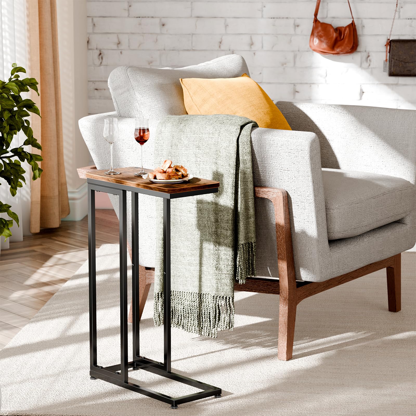 Simple Trending two-piece set adapts as sofa table or nightstand.
