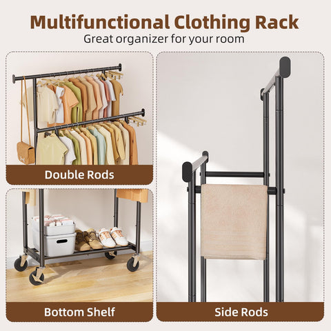 Simple Trending rack side extension adds extra hanging points