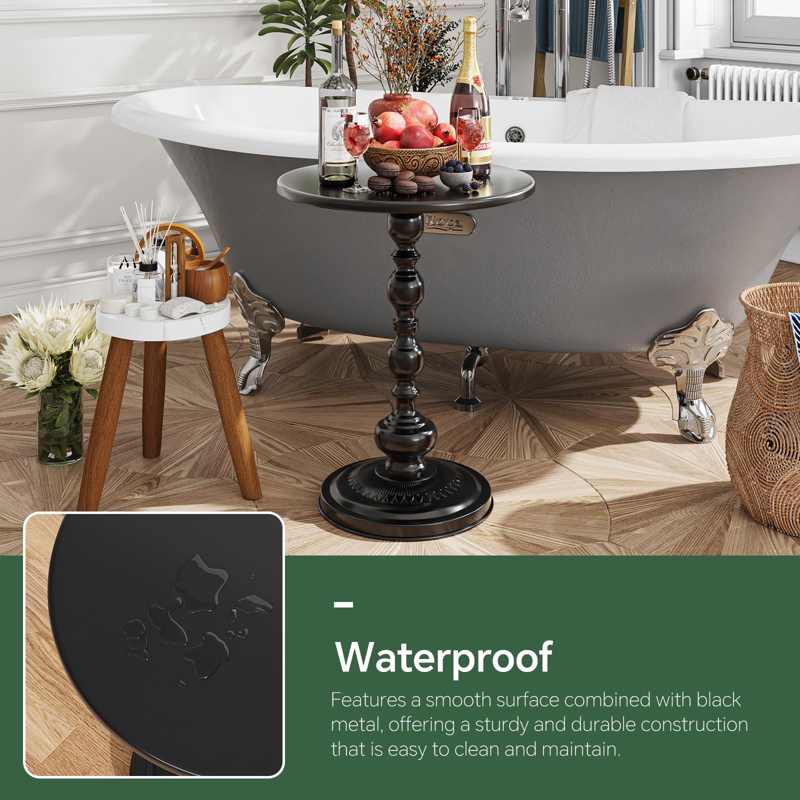 Simple Trending compact table fits corners as a decorative accent.