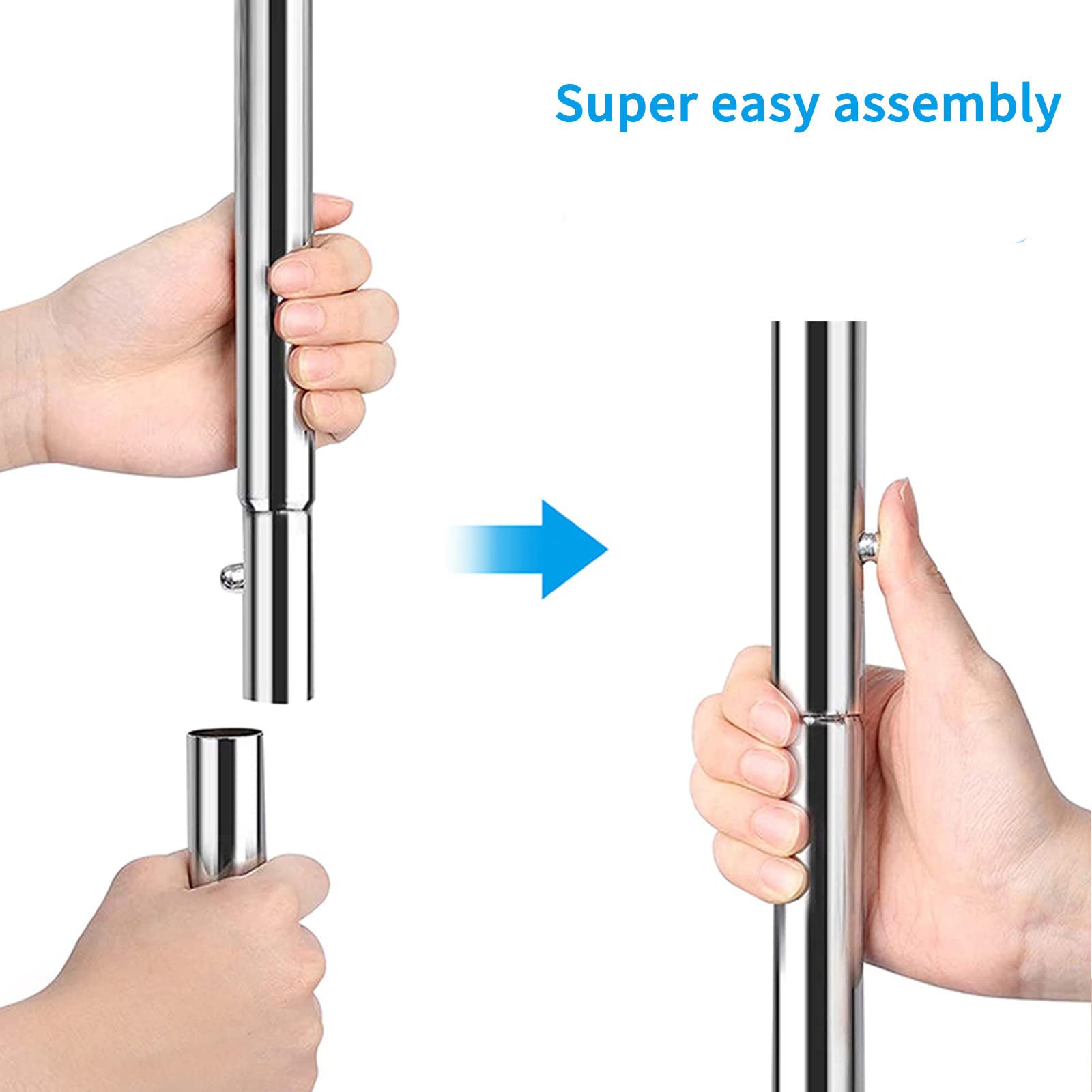 Simple Trending top-rail extension shows adjustable length