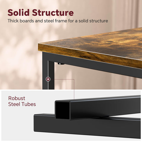 Simple Trending end table with adjustable legs stays level on uneven floors