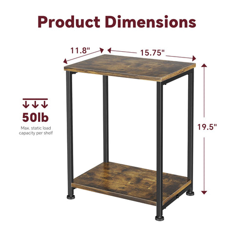 Simple Trending end table quick to assemble for one-person setup